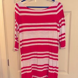 Pink and White Lilly Pulitzer T-shirt dress